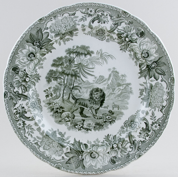 Plate The Fox and The Lion c1830